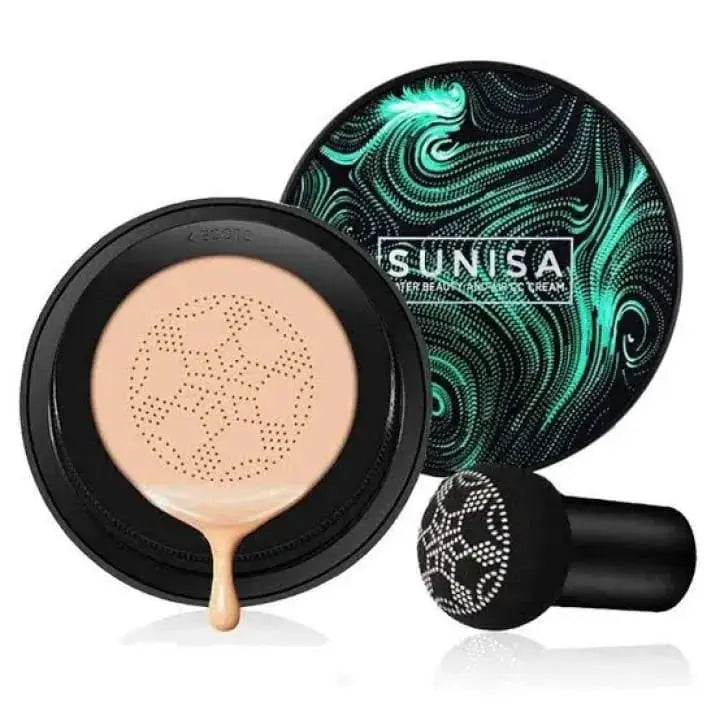 Sunisa 3 in 1 Air Cushion BB + CC Cream Foundation | Waterproof Mushroom Head Foundation
