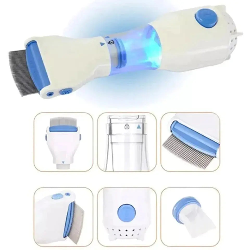 V Comb Electronic Head Lice Removal Machine Anti Lice Machine with 4 Free Filters mf gadgetshub
