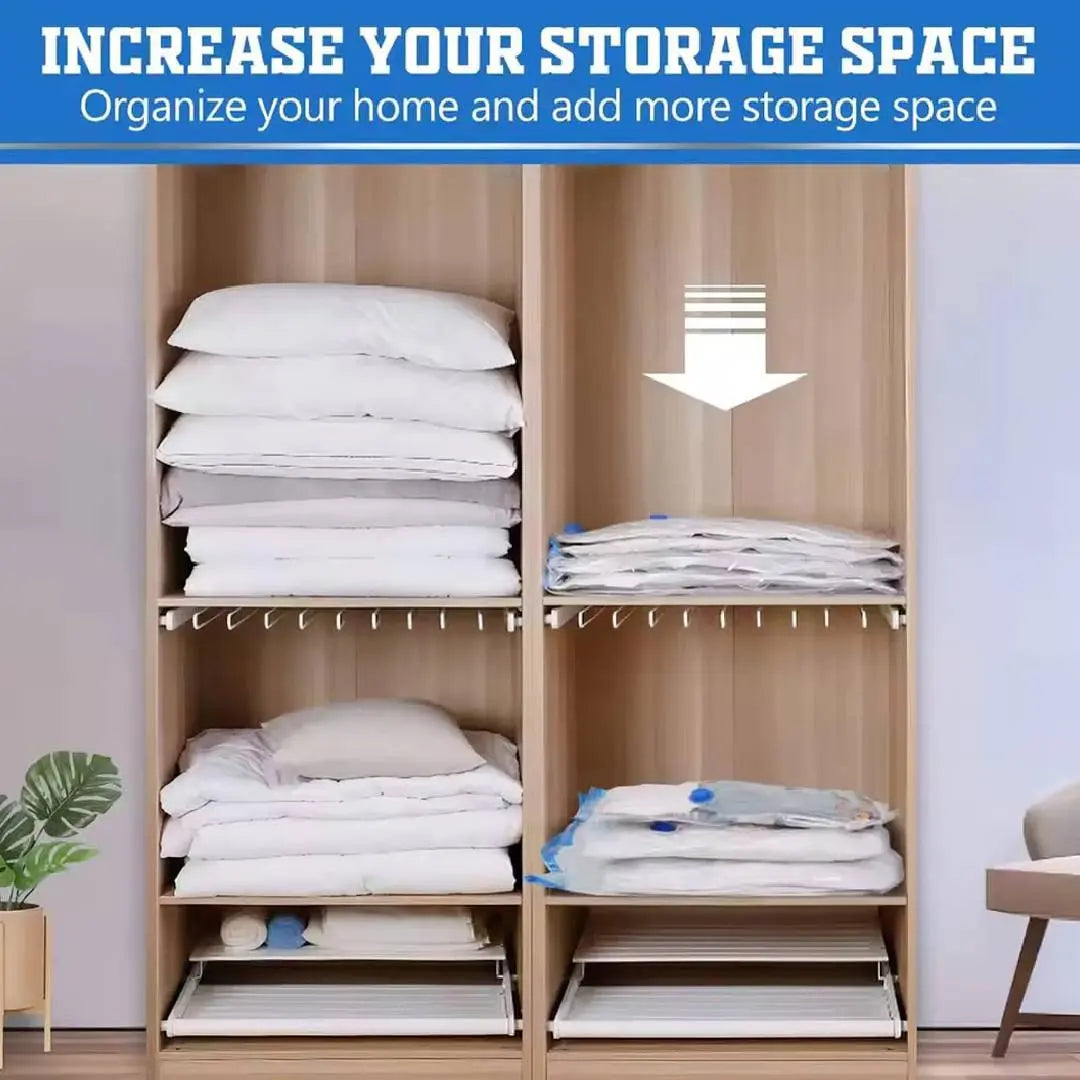 Vacuum Bag With Pump 5Pcs Set